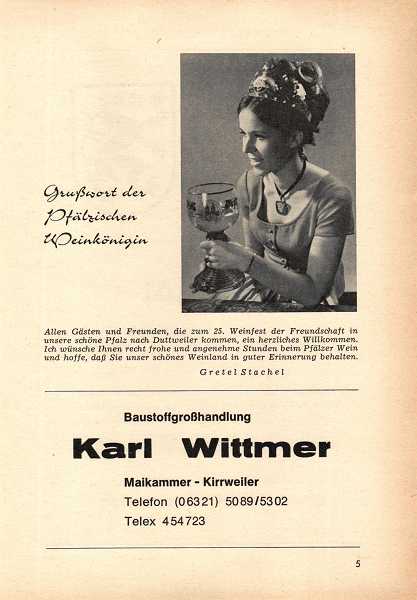 Weinfest Festschrift